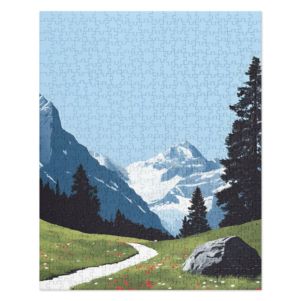 Tranquil Mountain Retreat | Jigsaw Puzzle | 520 pieces