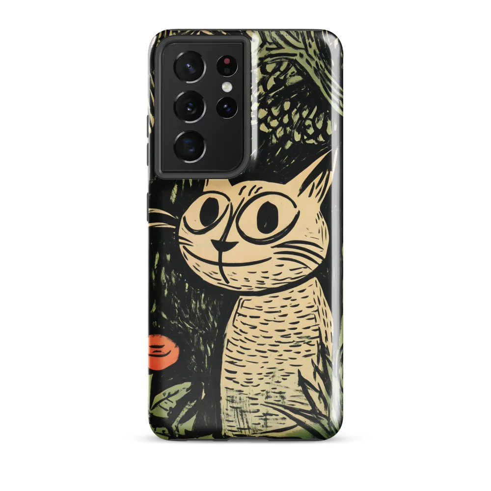 Whimsical Cat in the Forest
