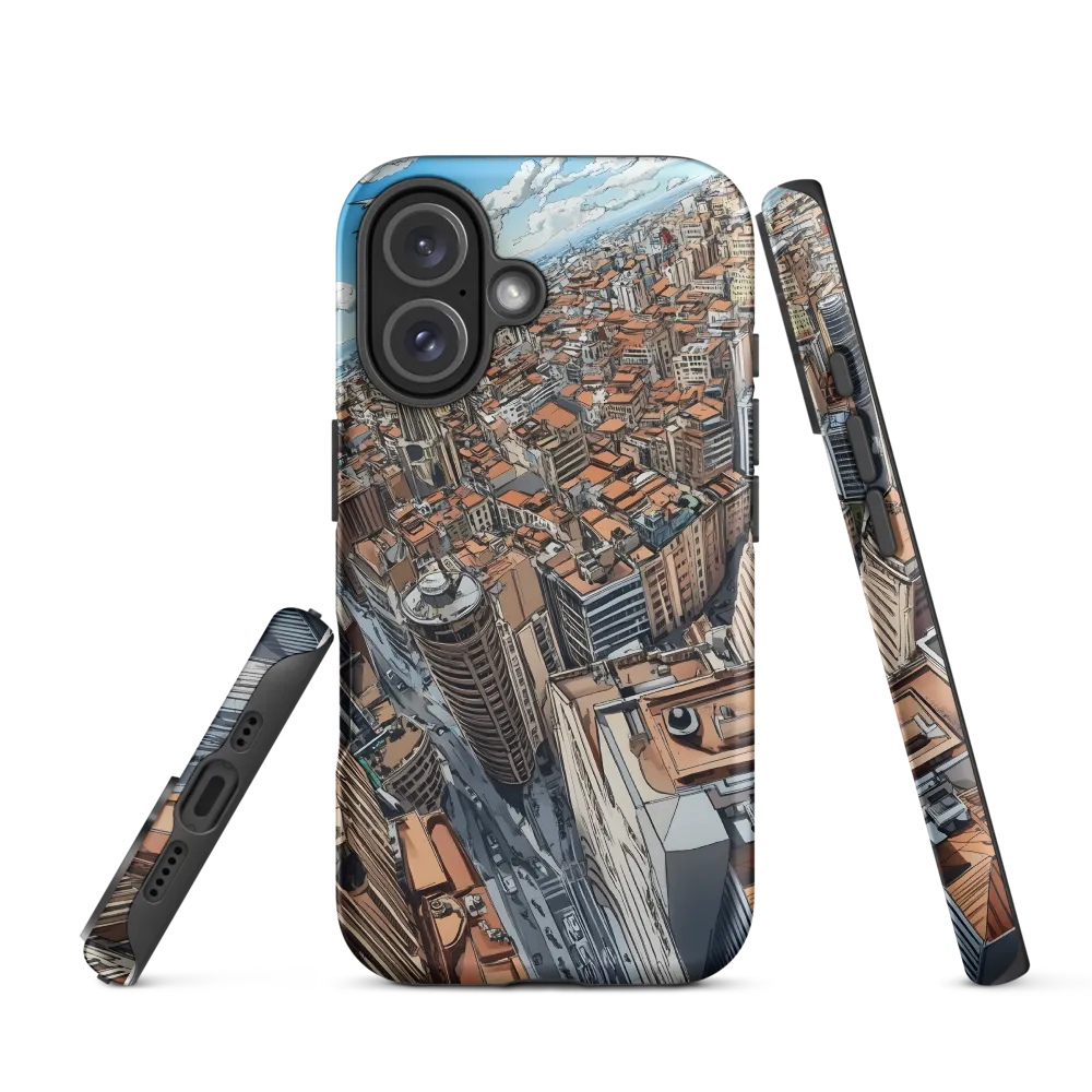 Aerial Symphony of Urban Life | Phone Case