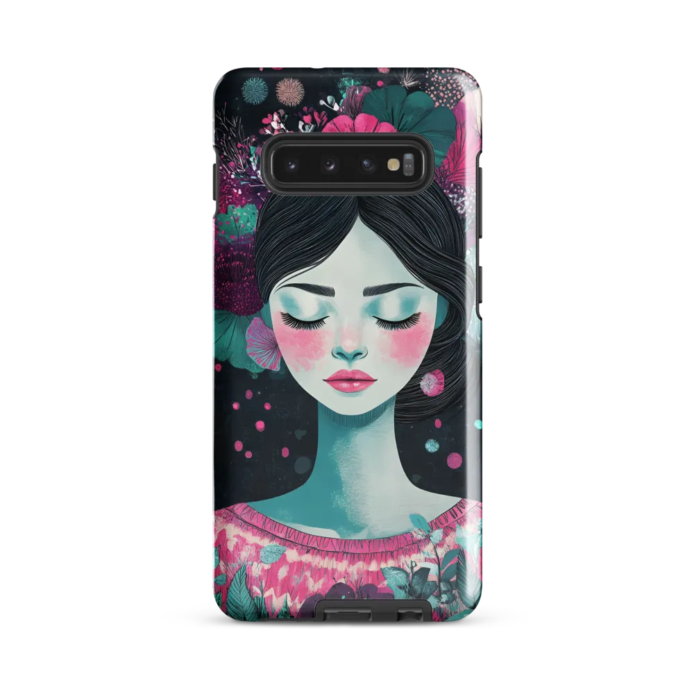 Embrace of Floral Serenity | Phone Case |  S10 Plus | Tough Case | Glossy