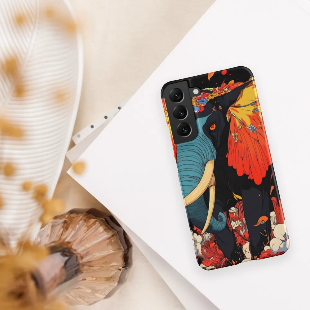 Majesty of the Floral Elephant | Phone Case |  S22 Plus | Snap Case | Matte