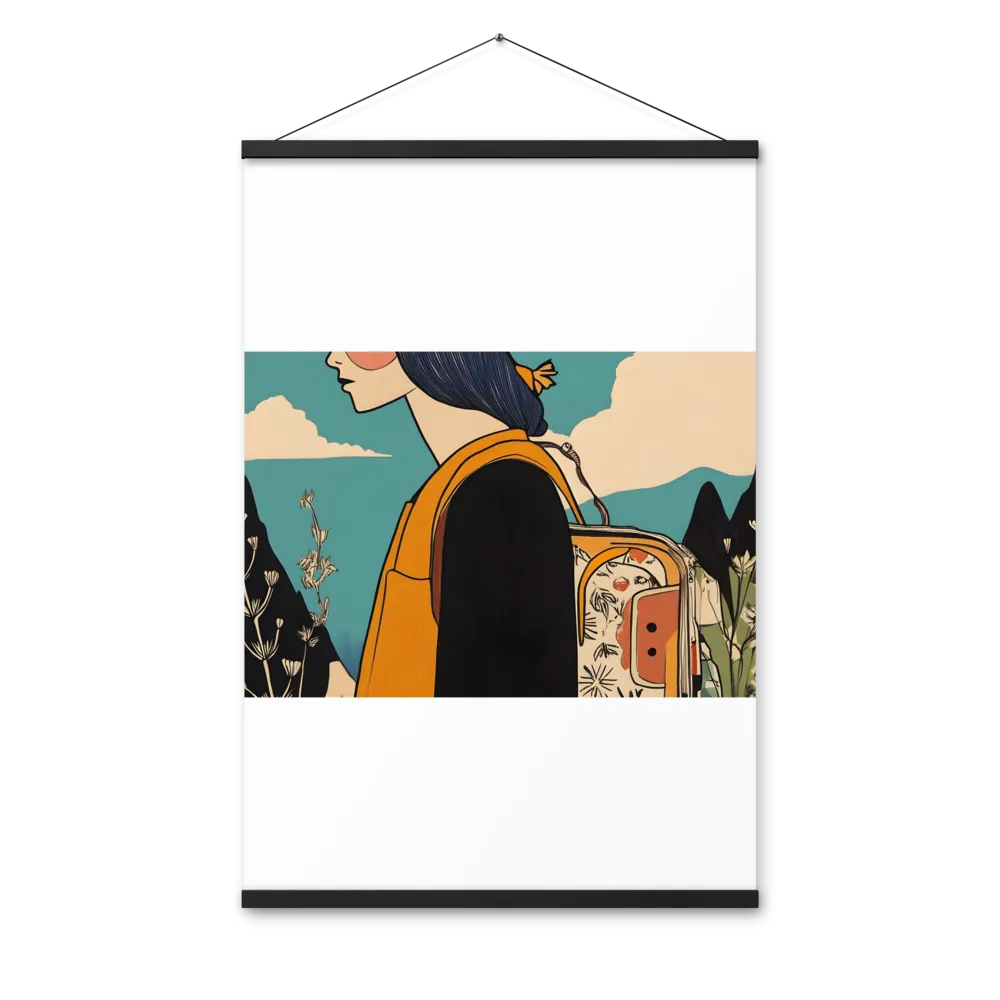 Journey's Serenity | Poster With Black Wood Hanger | 24″×36″