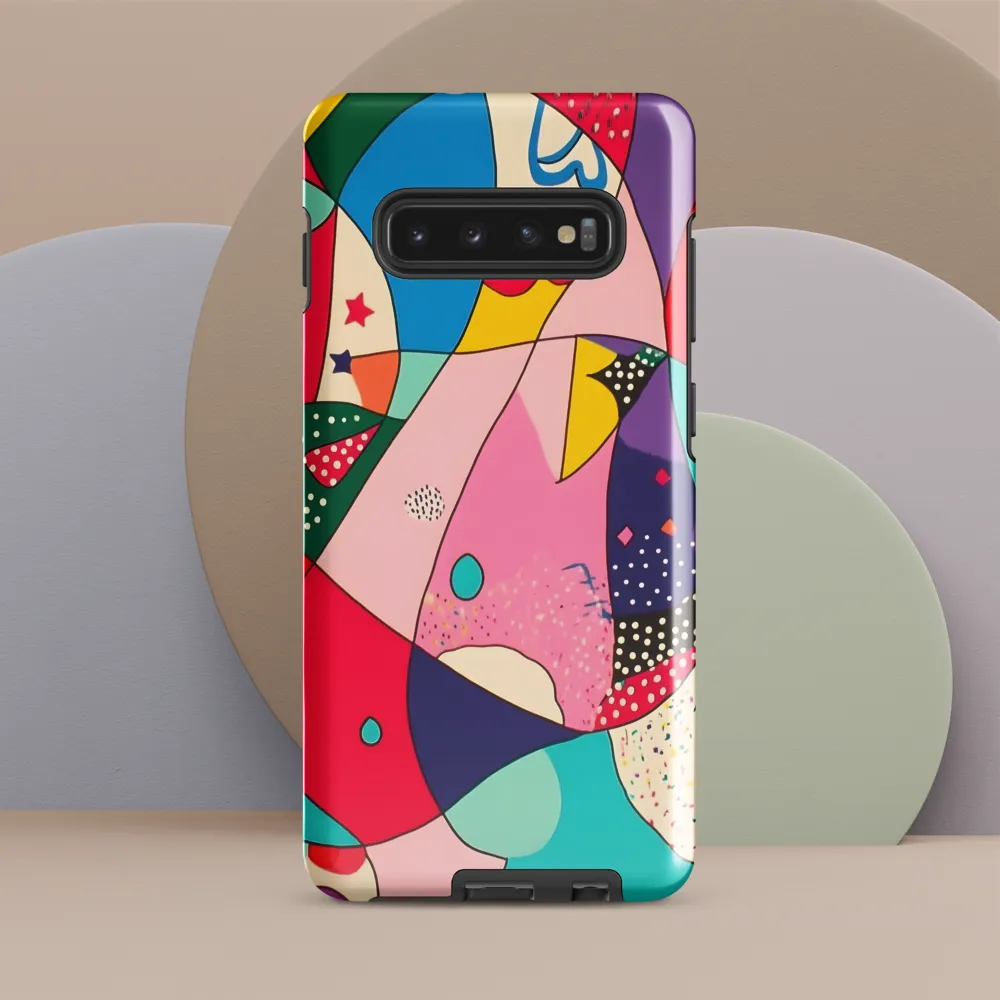 Playful Geometry in Color | Phone Case |  S10 Plus | Tough Case | Glossy