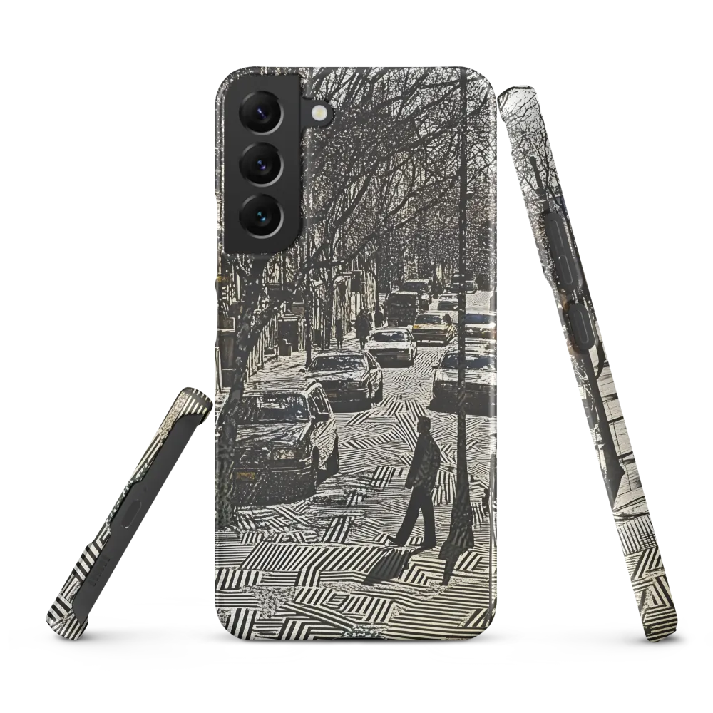 Urban Solitude: A Geometric Journey | Phone Case |  S22 Plus | Snap Case | Matte