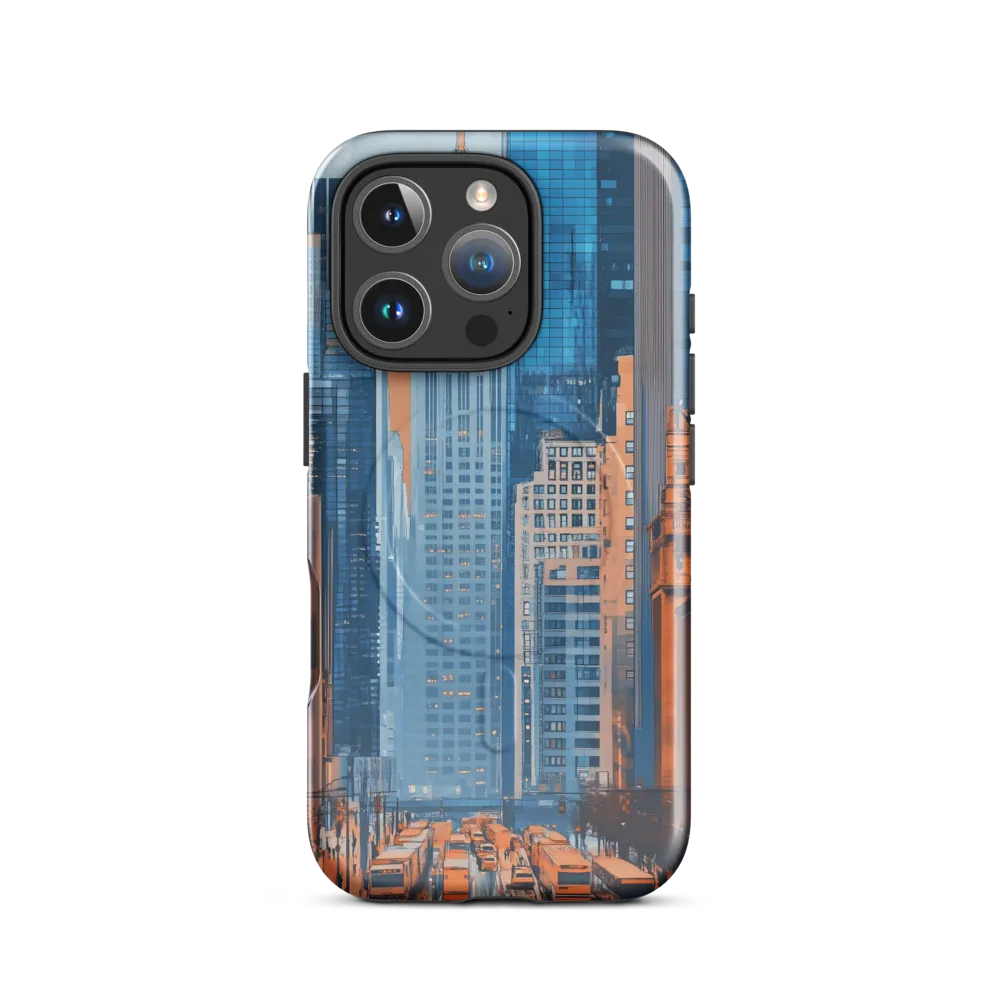 Urban Symphony in Blue and Orange