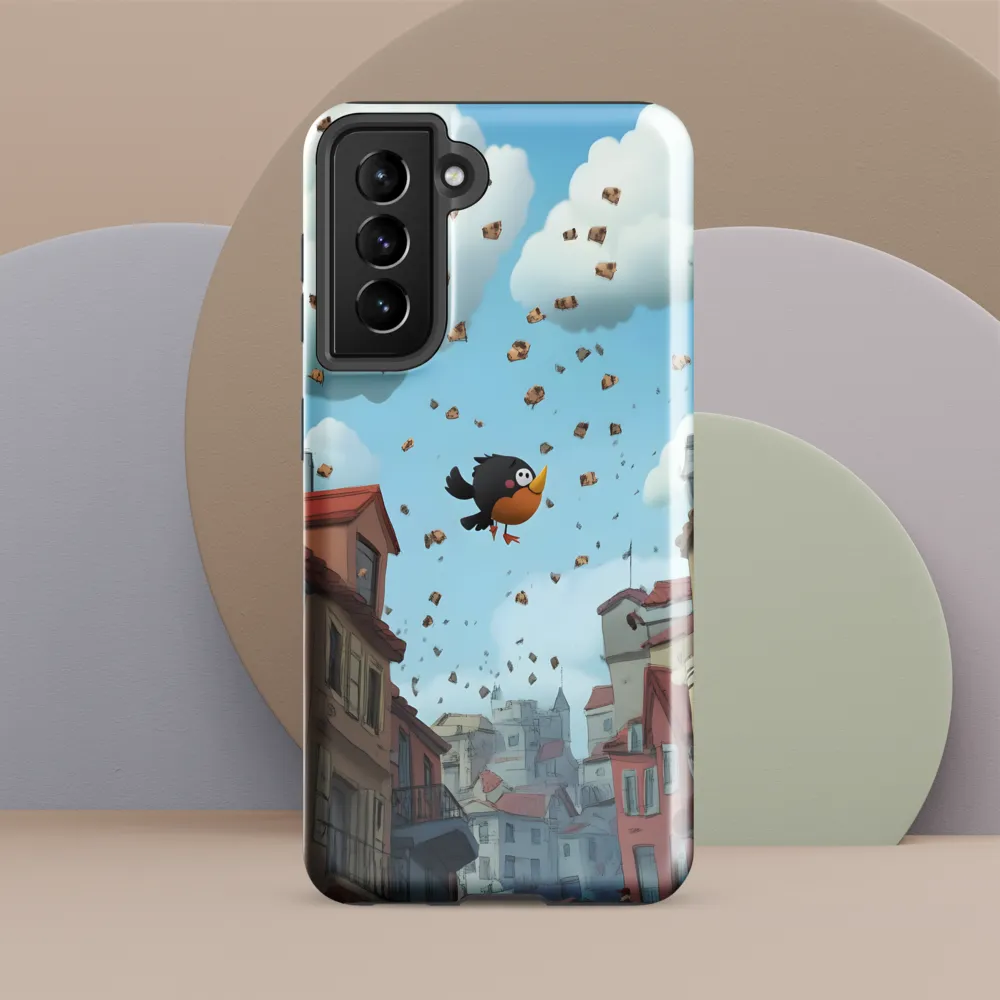 A Whimsical Flight Through Bread and Sky