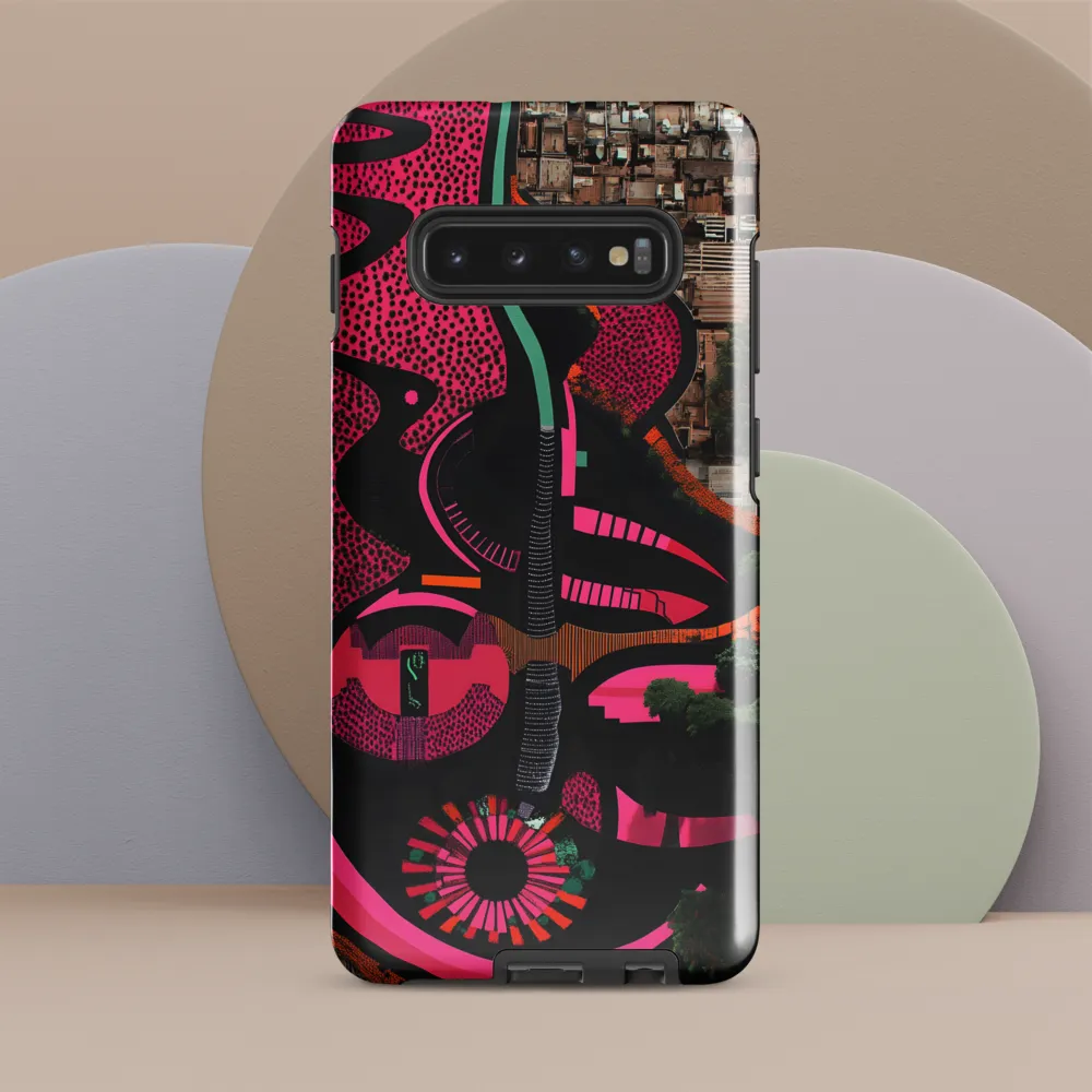 Urban Symphony in Pink | Phone Case |  S10 Plus | Tough Case | Glossy