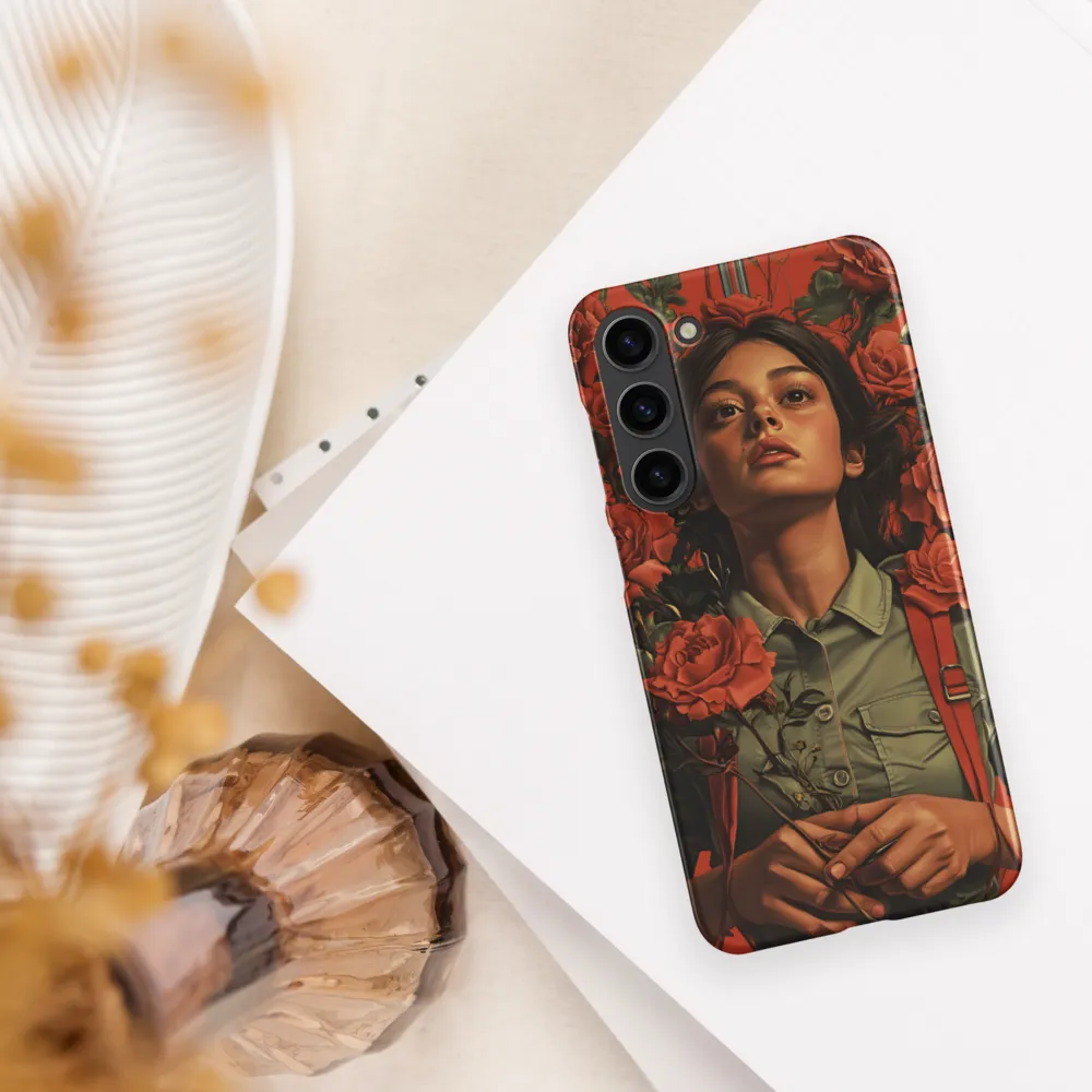 Harmony and Strength: A Portrait Among Roses