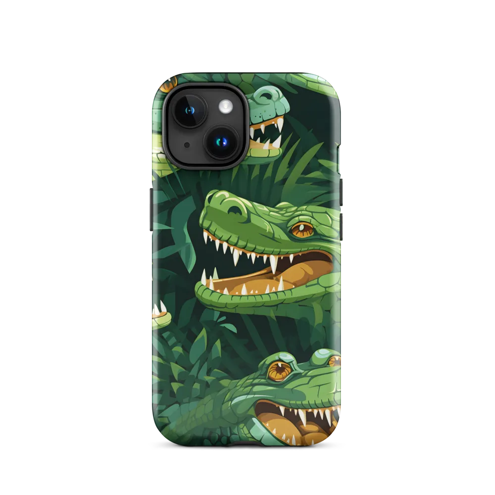 Fierce Crocodilian Medley | Phone Case |  15 | Tough Case | Glossy