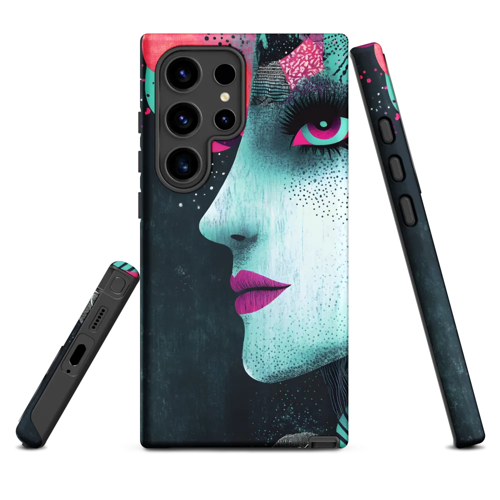 Mystical Beauty in Blue and Pink | Phone Case |  S24 Ultra | Tough Case | Matte