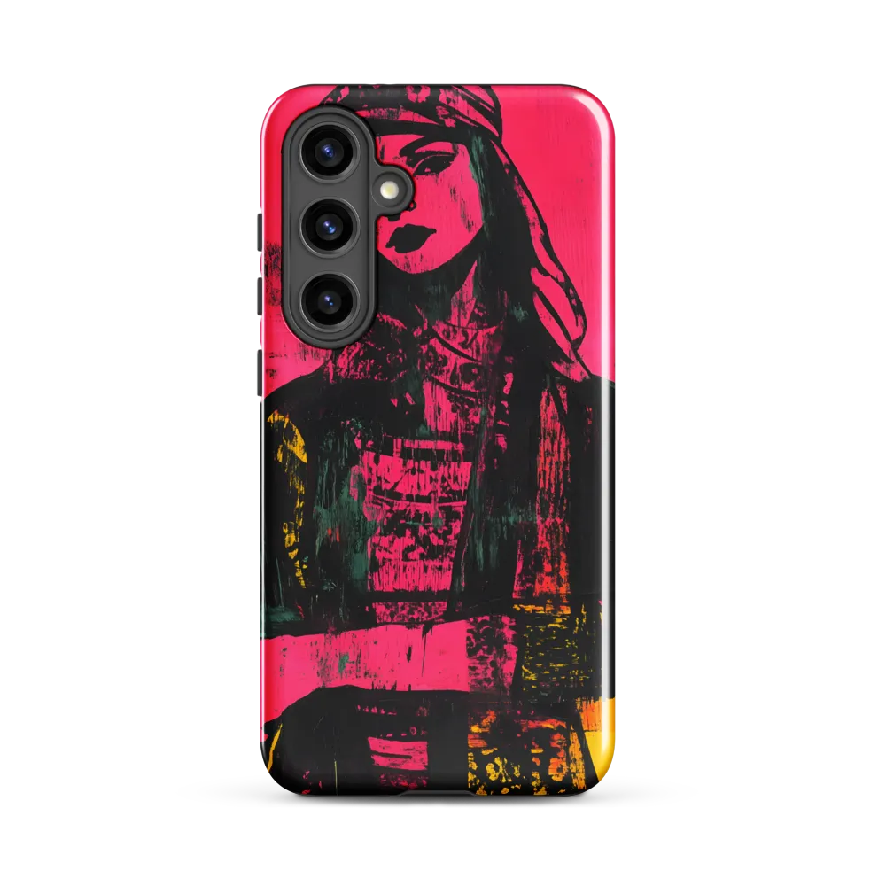 Magenta Screenprint: Woman in a Cap