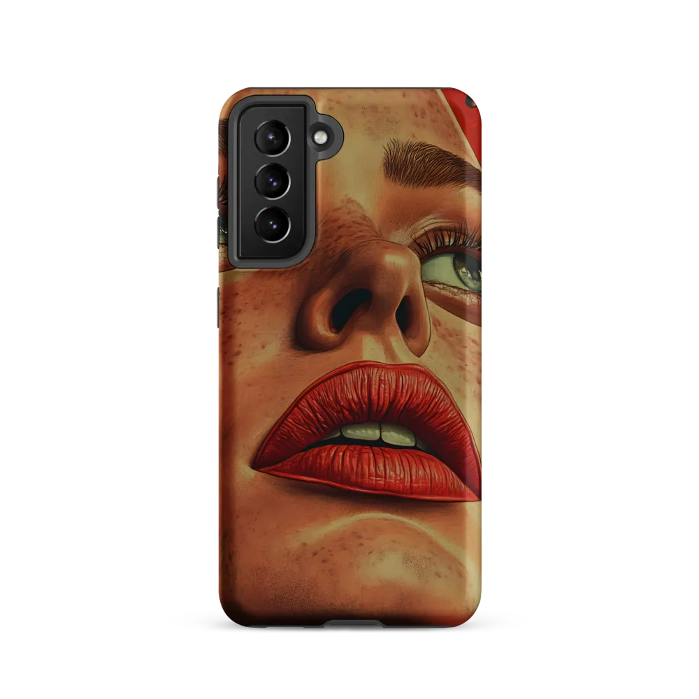 Red Intensity: A Portrait of Elegance