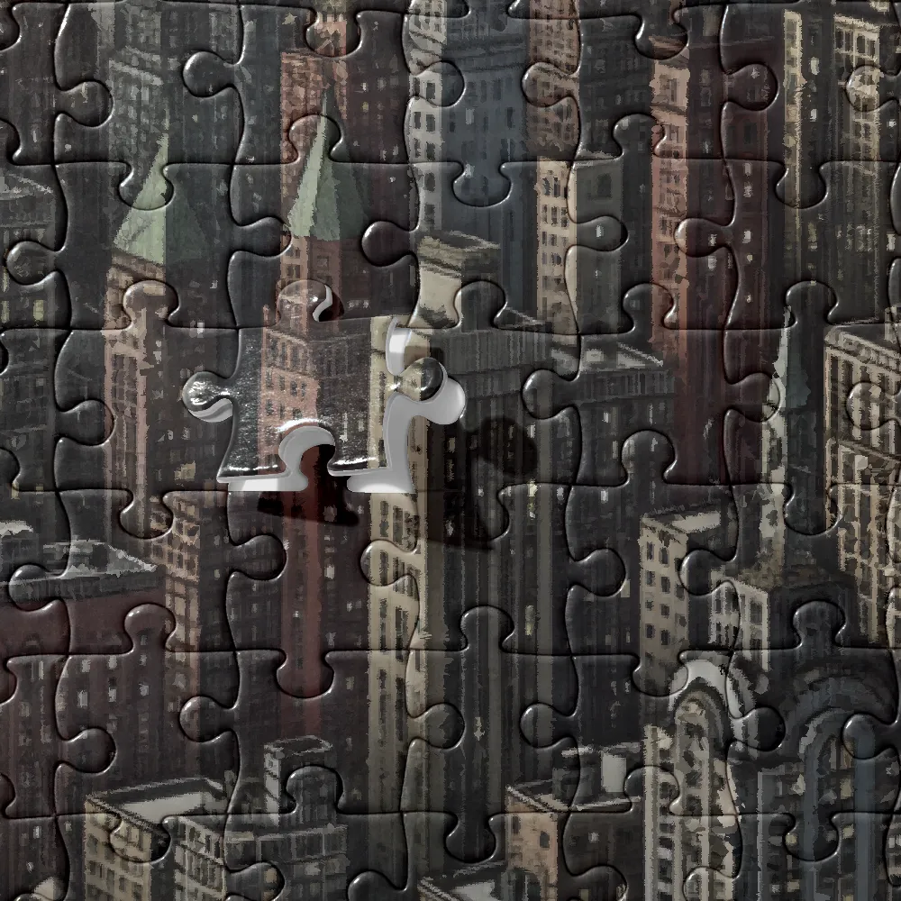 Metropolis Etching 
 Jigsaw Puzzle