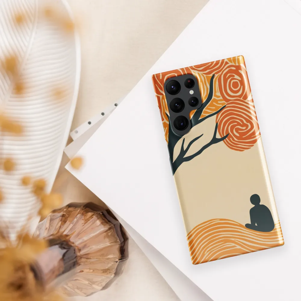 Silent Reflections under Swirling Leaves | Phone Case |  S22 Ultra | Snap Case | Glossy