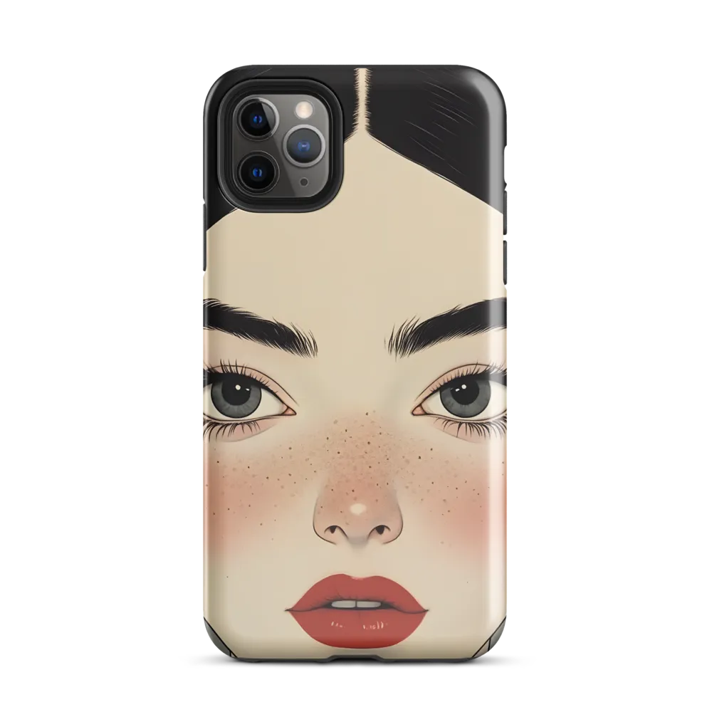 Serenity Captured: A Modern Portrait | Phone Case |  11 Pro Max | Tough Case | Glossy