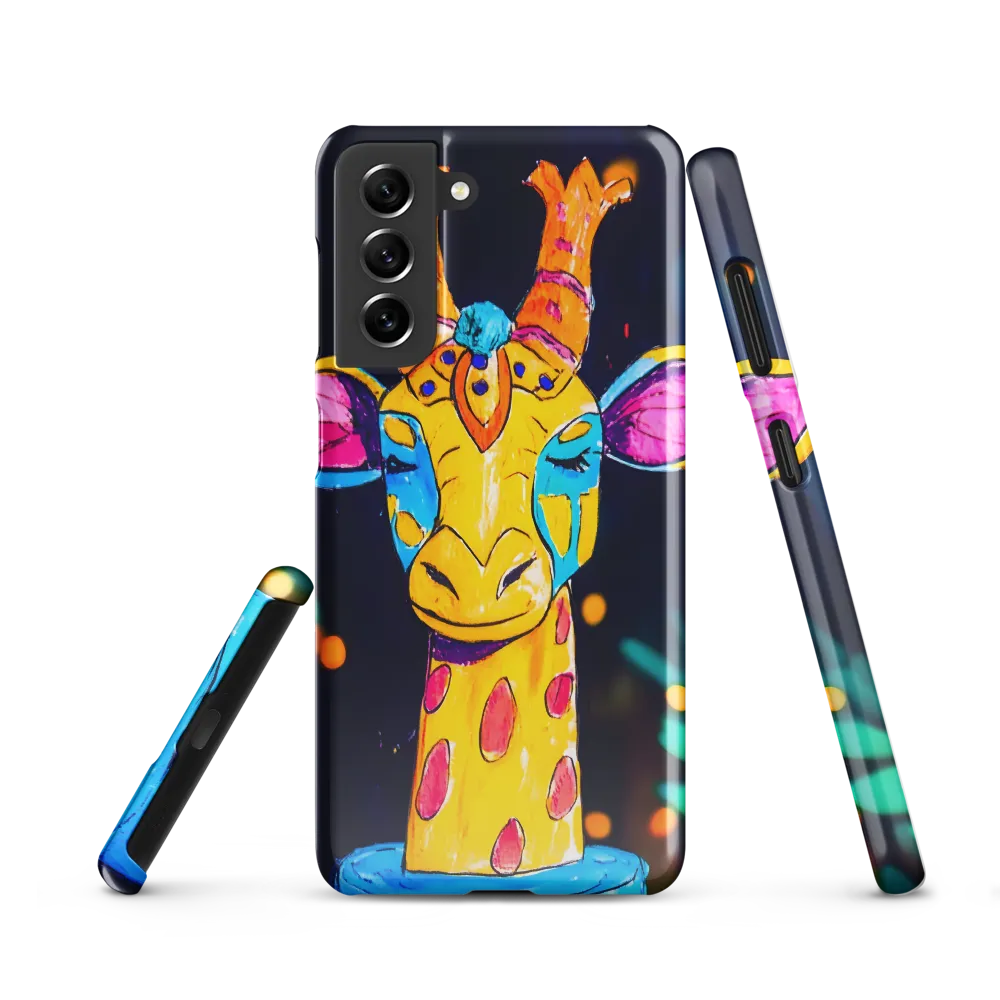 Whimsical Giraffe in Vibrant Colors