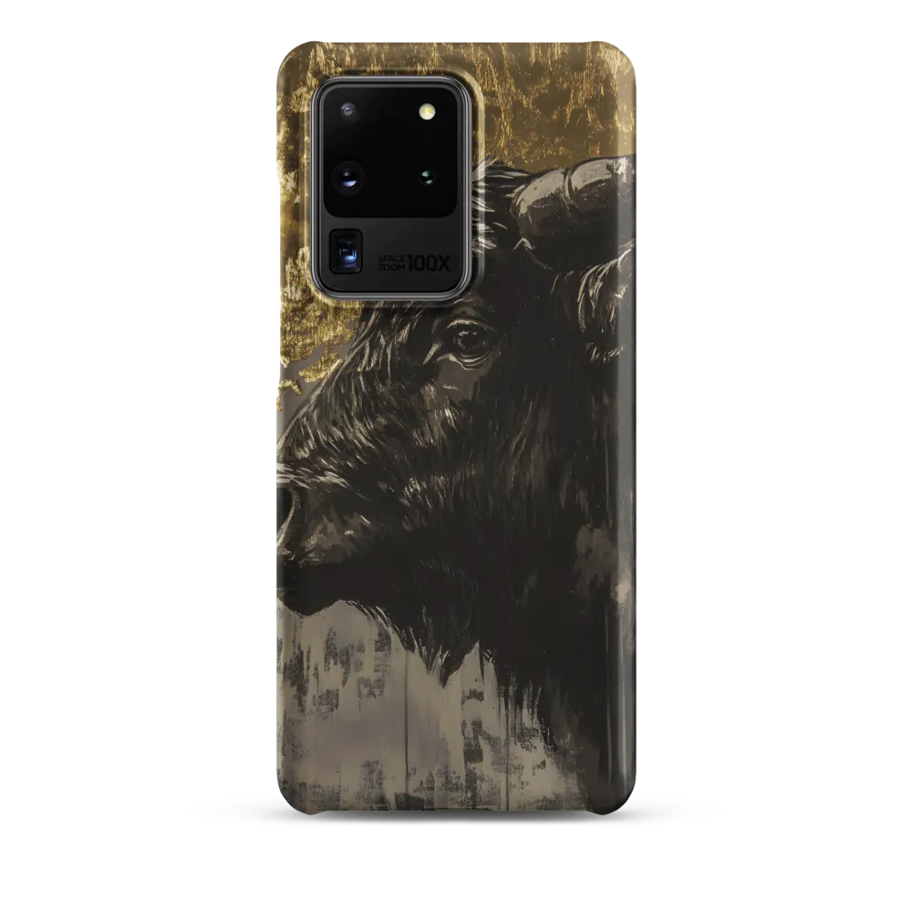 Majestic Bull Against the Golden Horizon