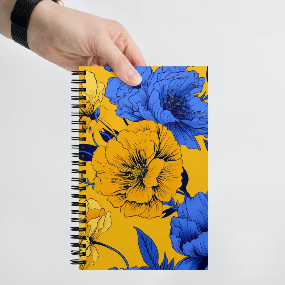 Vibrant Floral Harmony | Spiral Notebook