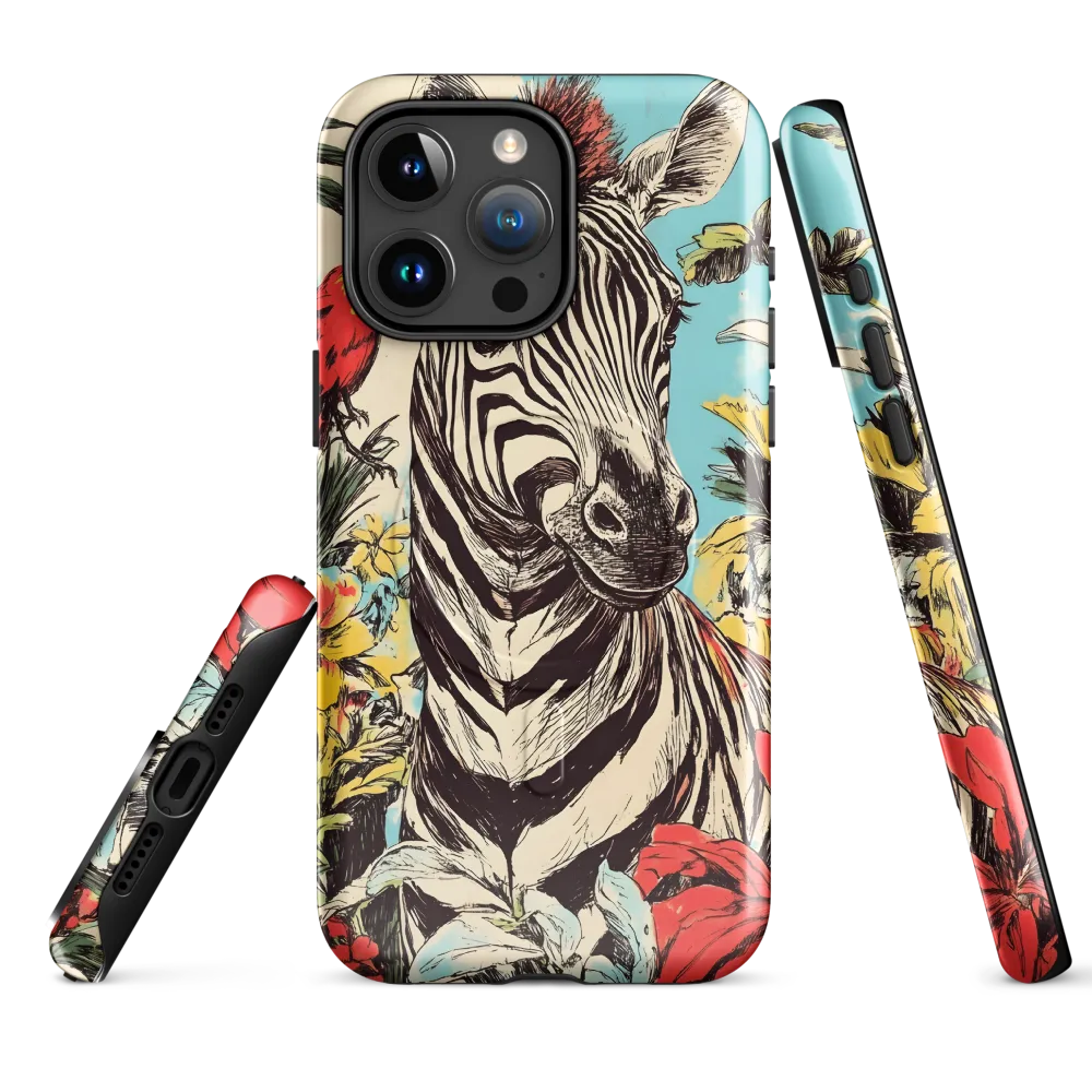 Zebra in Tropical Reverie