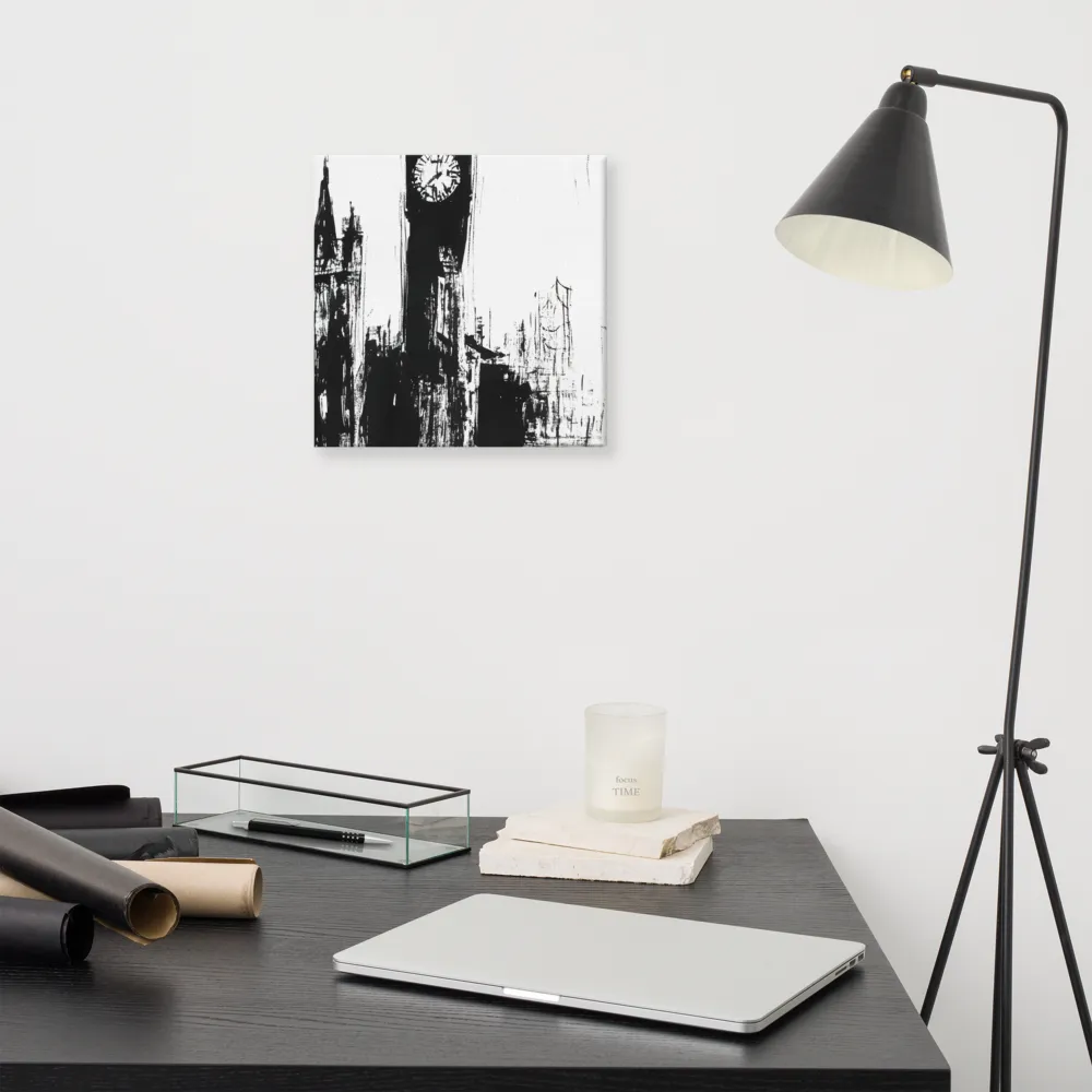 Clock Tower in Motion | Canvas | 12″×12″