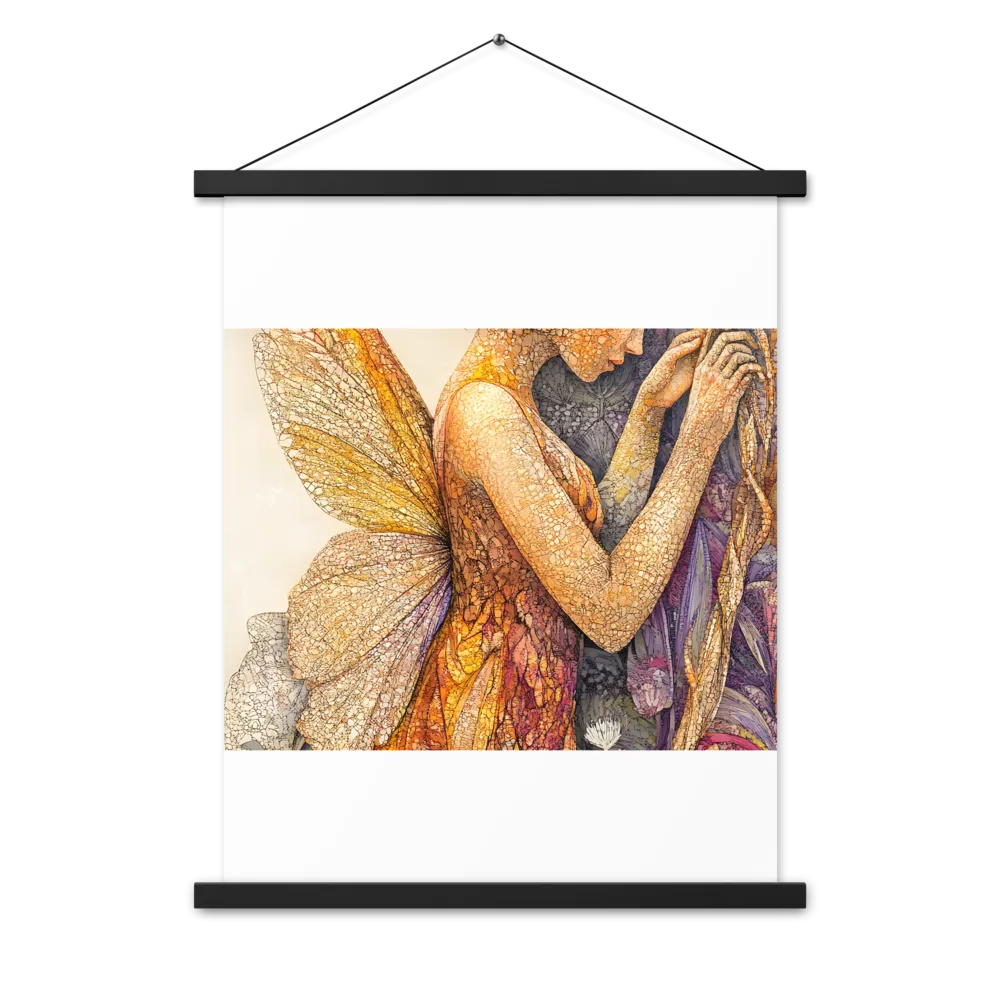 Whispers of the Frosted Meadow | Poster With Black Wood Hanger | 18″×24″