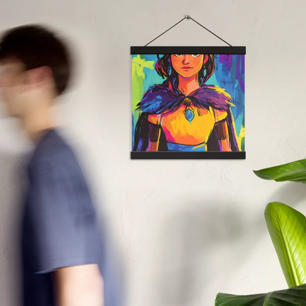 Guardian of Colors | Poster With Black Wood Hanger | 12″×12″