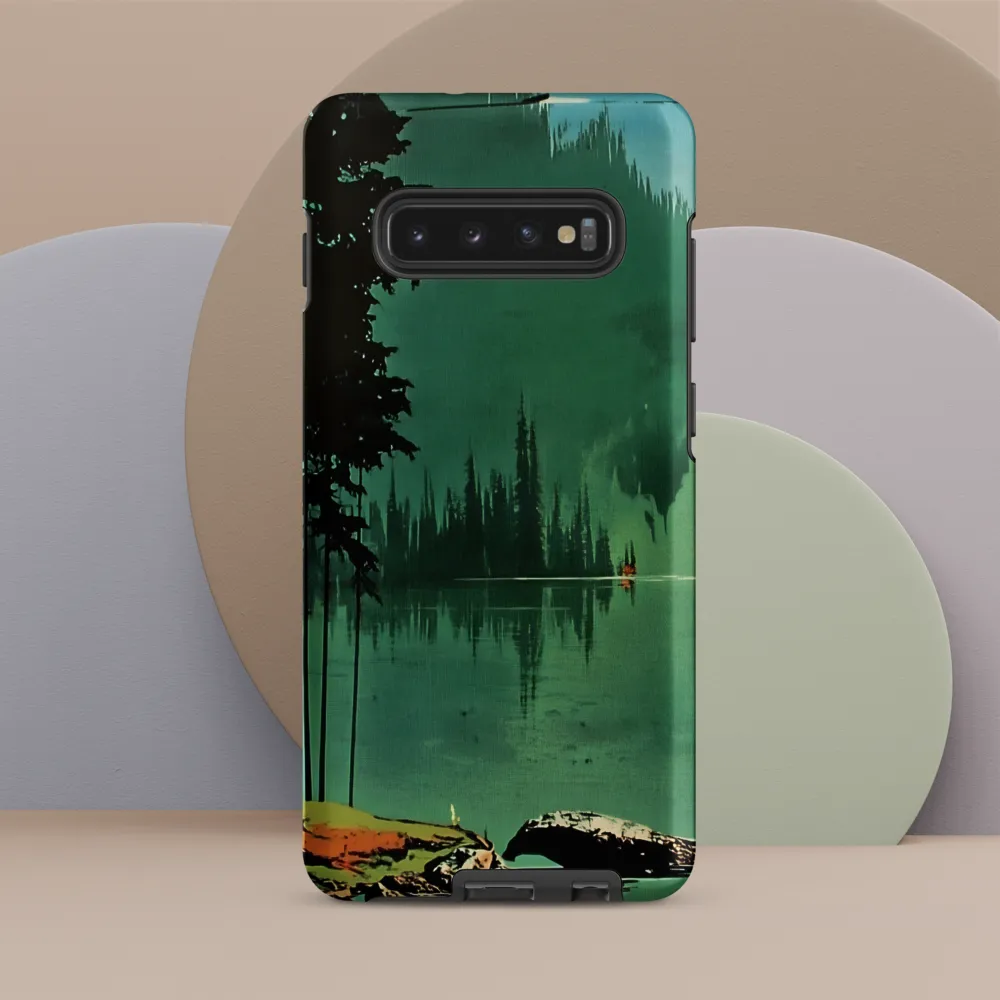 Serenity Reflected: A Tranquil Lake Scene