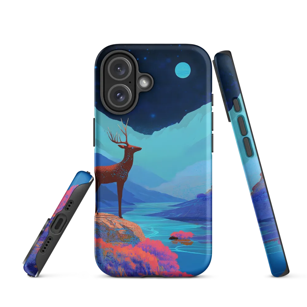 Cosmic Serenity: The Starlit Stag | Phone Case