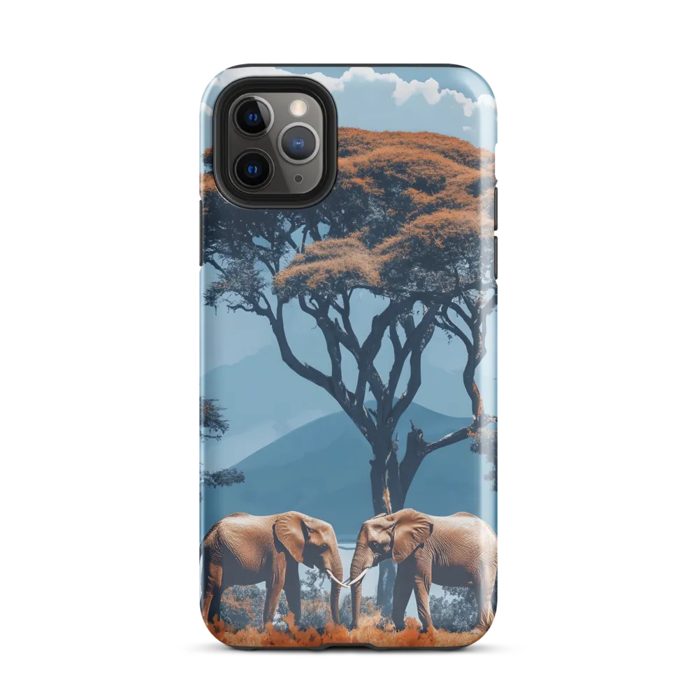 Elephants Amidst Serenity | Phone Case |  11 Pro Max | Tough Case | Glossy