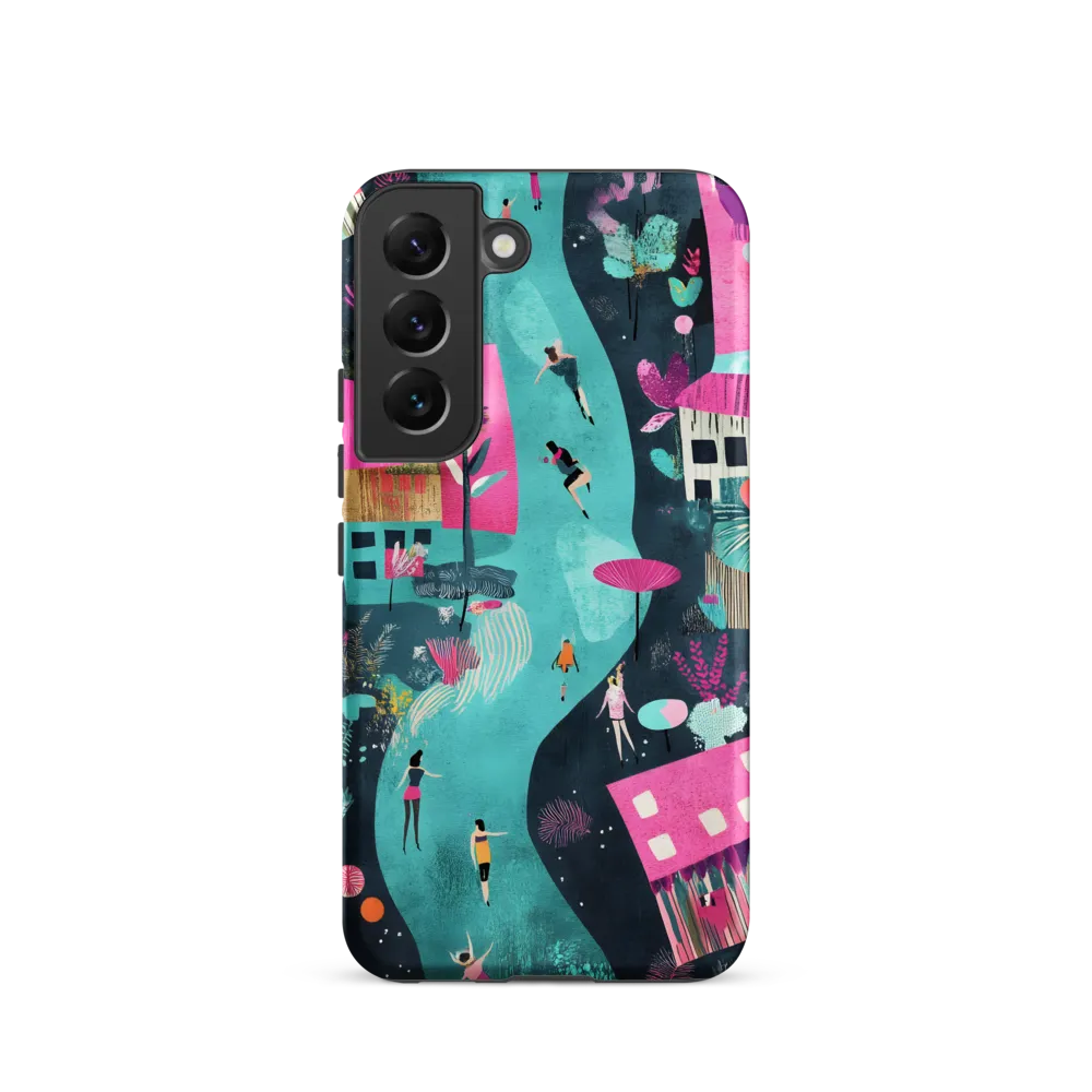 Whimsical Journey Through a Vibrant Landscape | Phone Case |  S22 | Tough Case | Matte