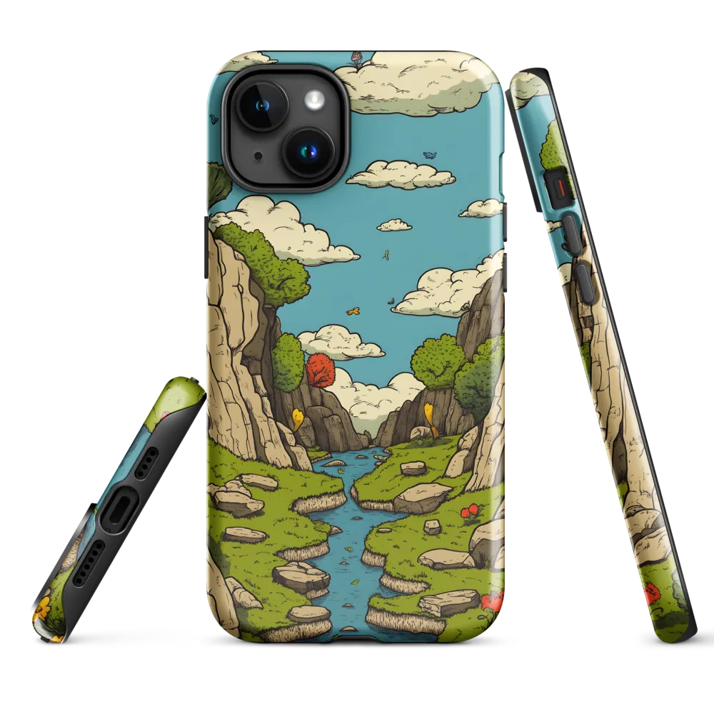 Whimsical Serenity: A Canyon Landscape