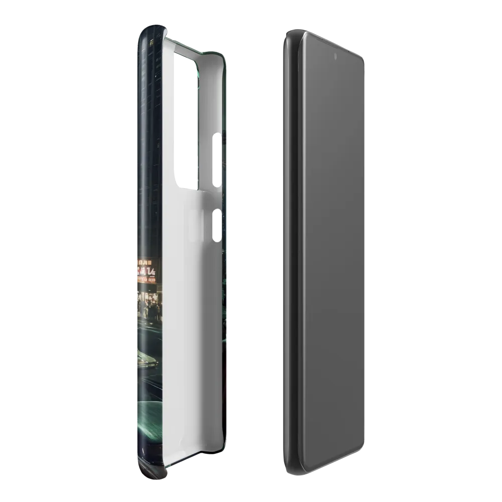 Mysterious Encounters in a Neon City | Phone Case |  S21 Ultra | Snap Case | Glossy