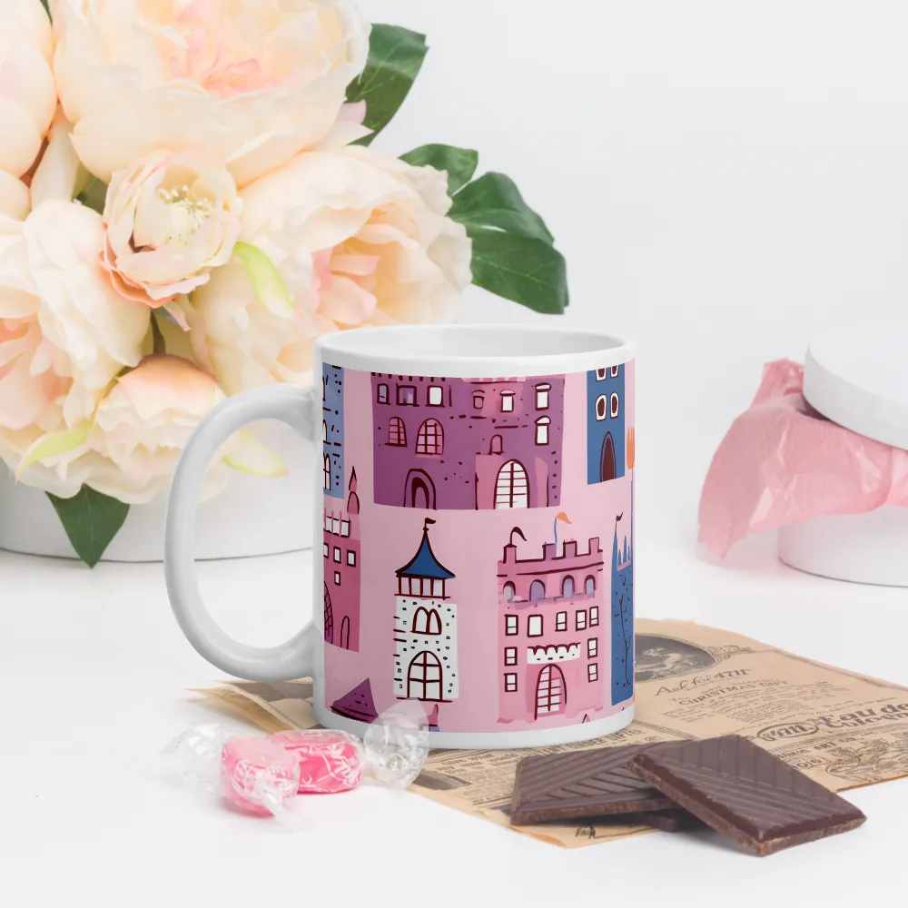 Whimsical Castles: A Playful Tapestry | Mugs | Multiple Sizes & Colors