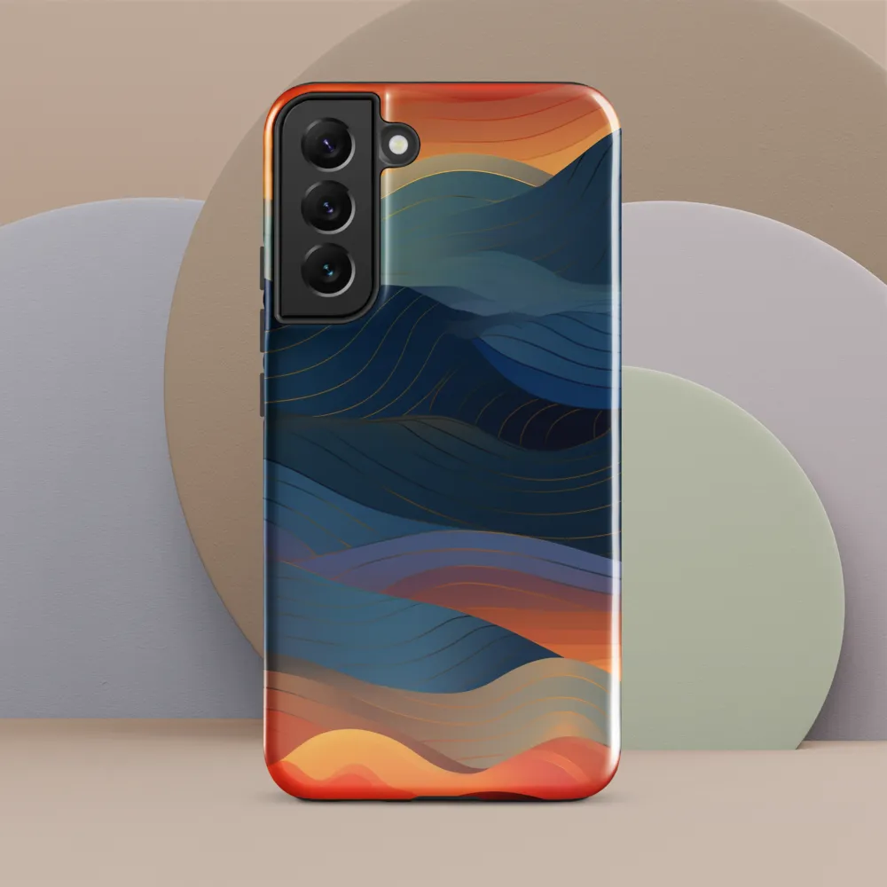 Harmonious Waves at Dusk | Phone Case |  S22 Plus | Tough Case | Glossy