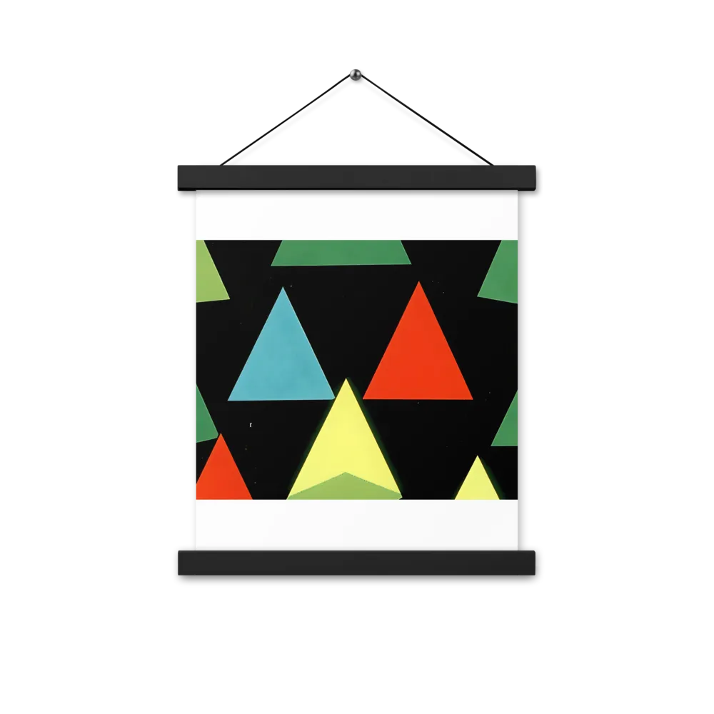 Geometric Harmony in Color | Poster With Black Wood Hanger | 11″×14″