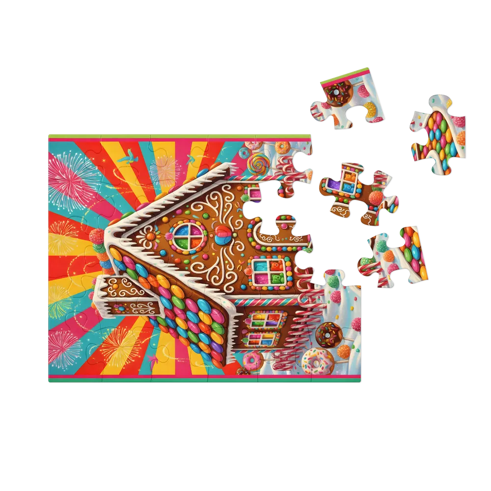 Gingerbread Cottage 
 Jigsaw Puzzle in Tin Box