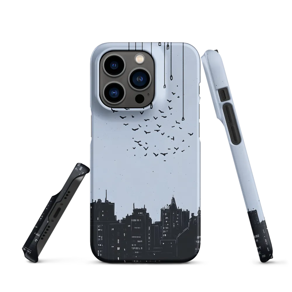Elevated Serenity: A Minimalist Cityscape | Phone Case |  14 Pro | Snap Case | Matte