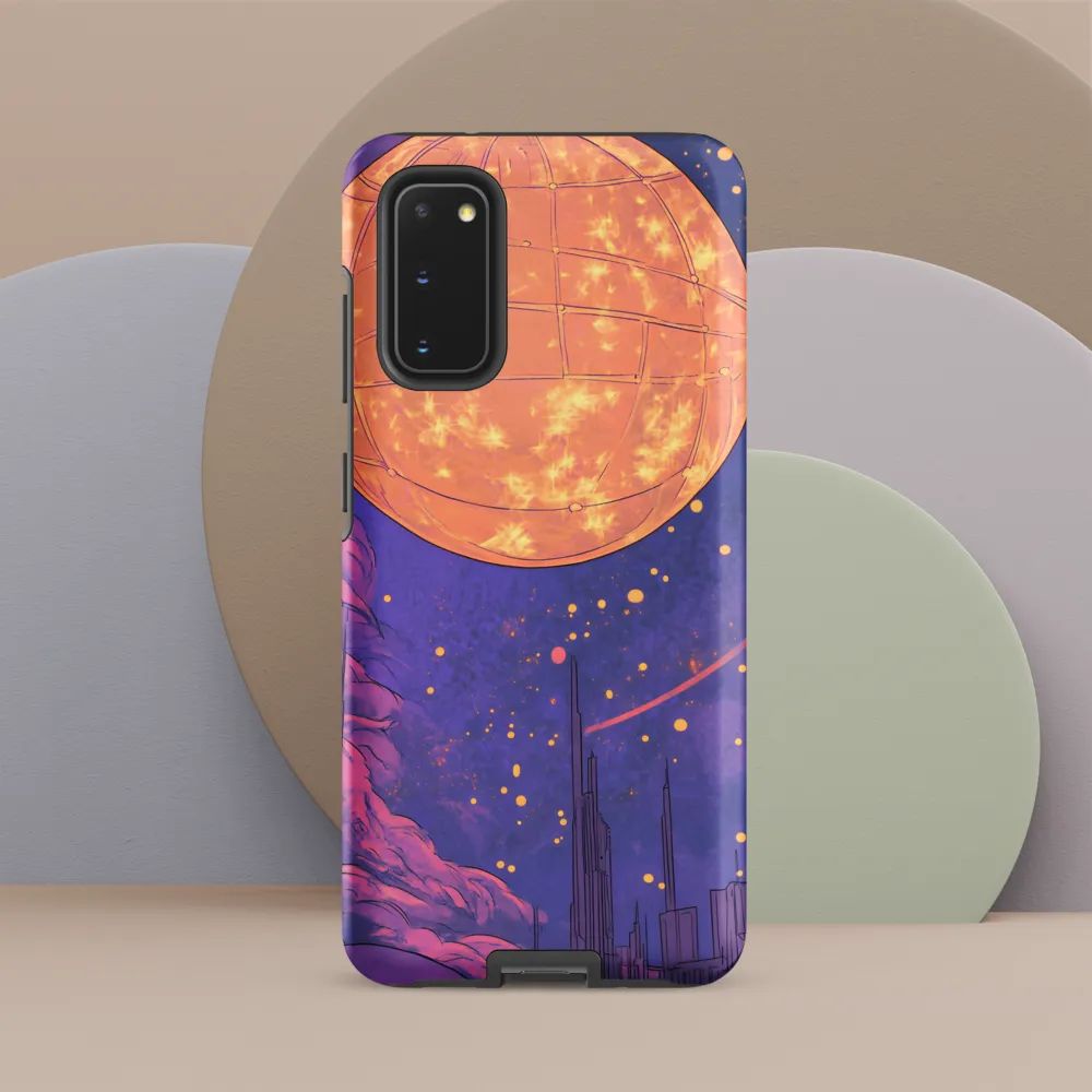 Celestial Cityscape: A Dance of Colors