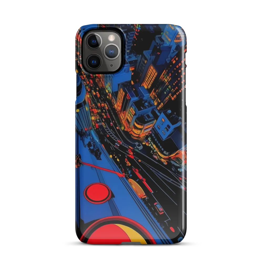 Vibrant Nightscape: A Futuristic City Overlook | Phone Case |  11 Pro Max | Snap Case | Glossy