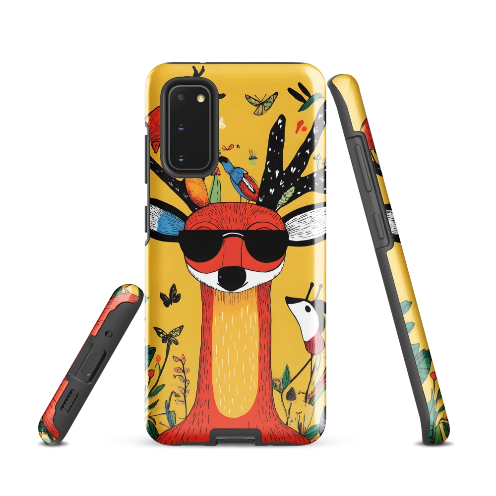 Playful Deer with Sunglasses