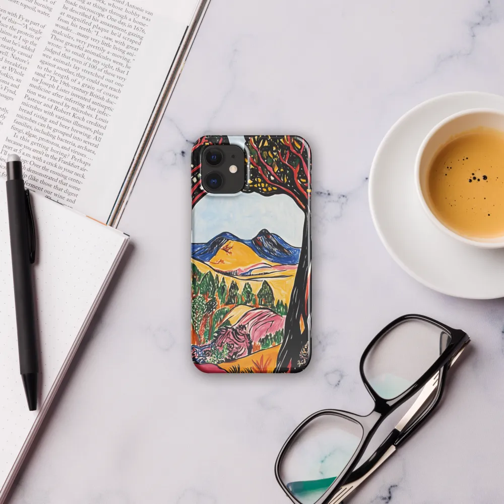 Vibrant Nature's Embrace | Phone Case |  12 Mini | Snap Case | Glossy