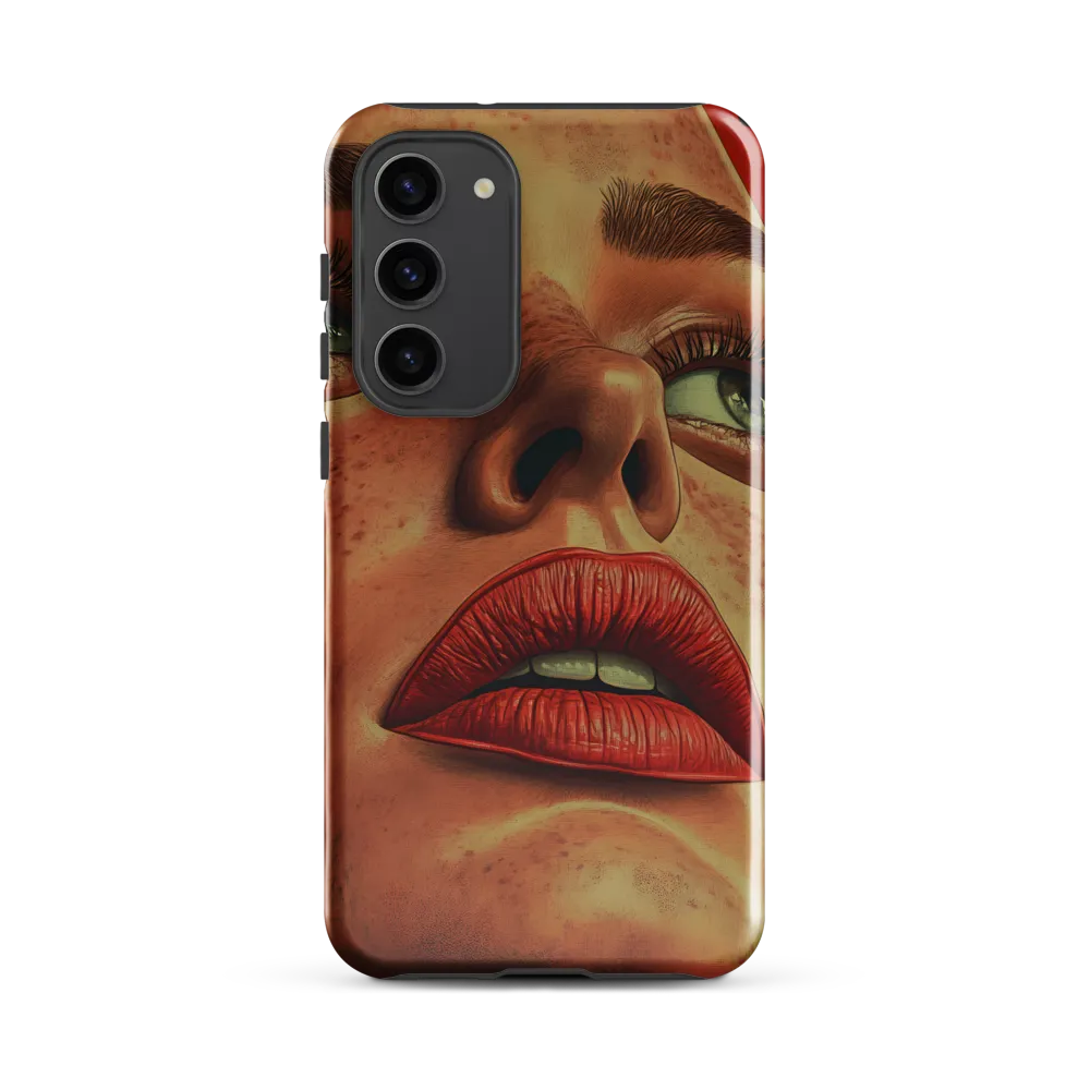Red Intensity: A Portrait of Elegance