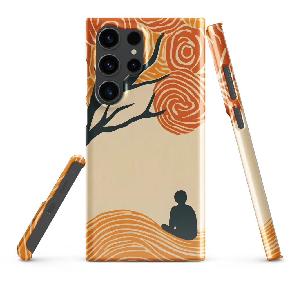 Silent Reflections under Swirling Leaves | Phone Case |  S23 Ultra | Snap Case | Glossy