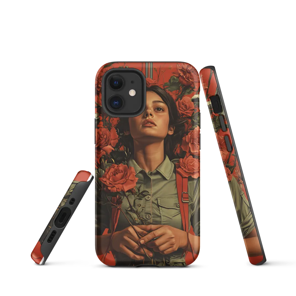 Harmony and Strength: A Portrait Among Roses