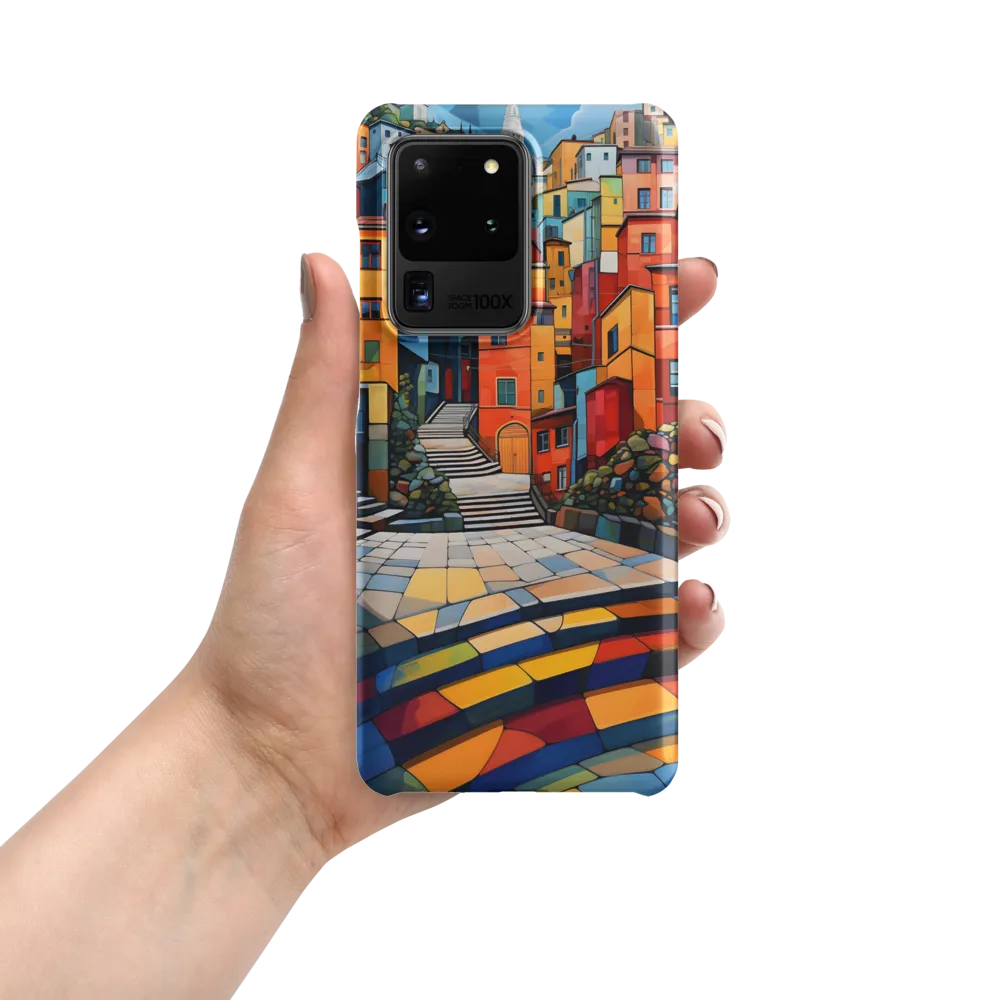 Vibrant Village: A Cubist Journey