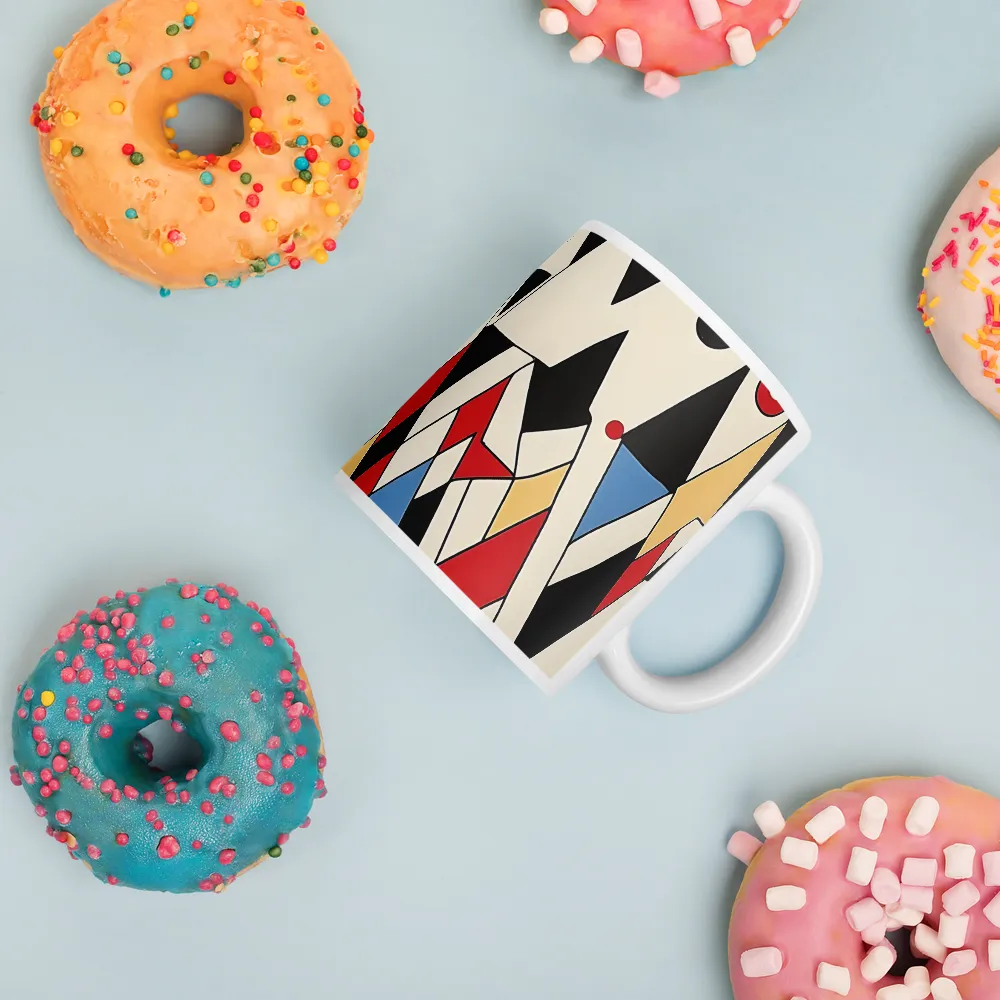 Dynamic Geometric Symphony | Mugs | Multiple Sizes & Colors