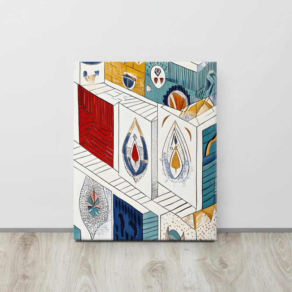 Symphony of Geometric Harmony | Canvas | 16″×20″