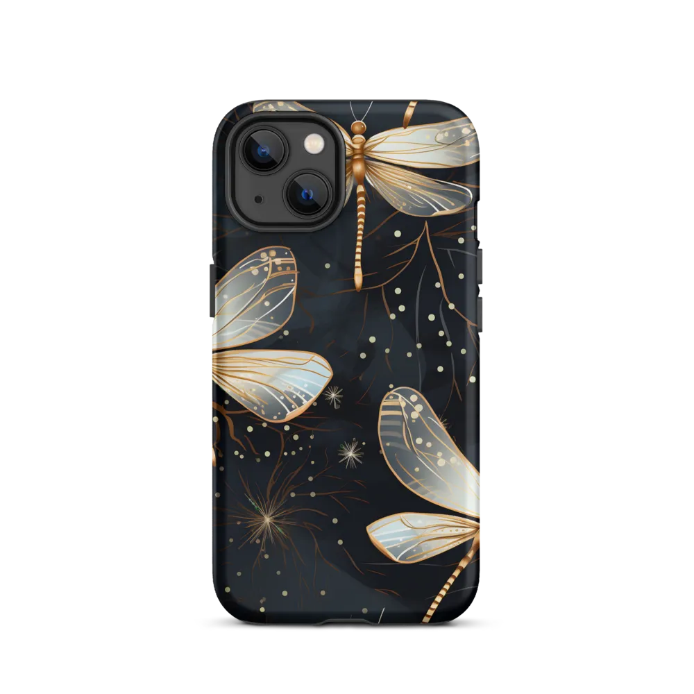 Ethereal Dance: Dragonflies in a Midnight Garden