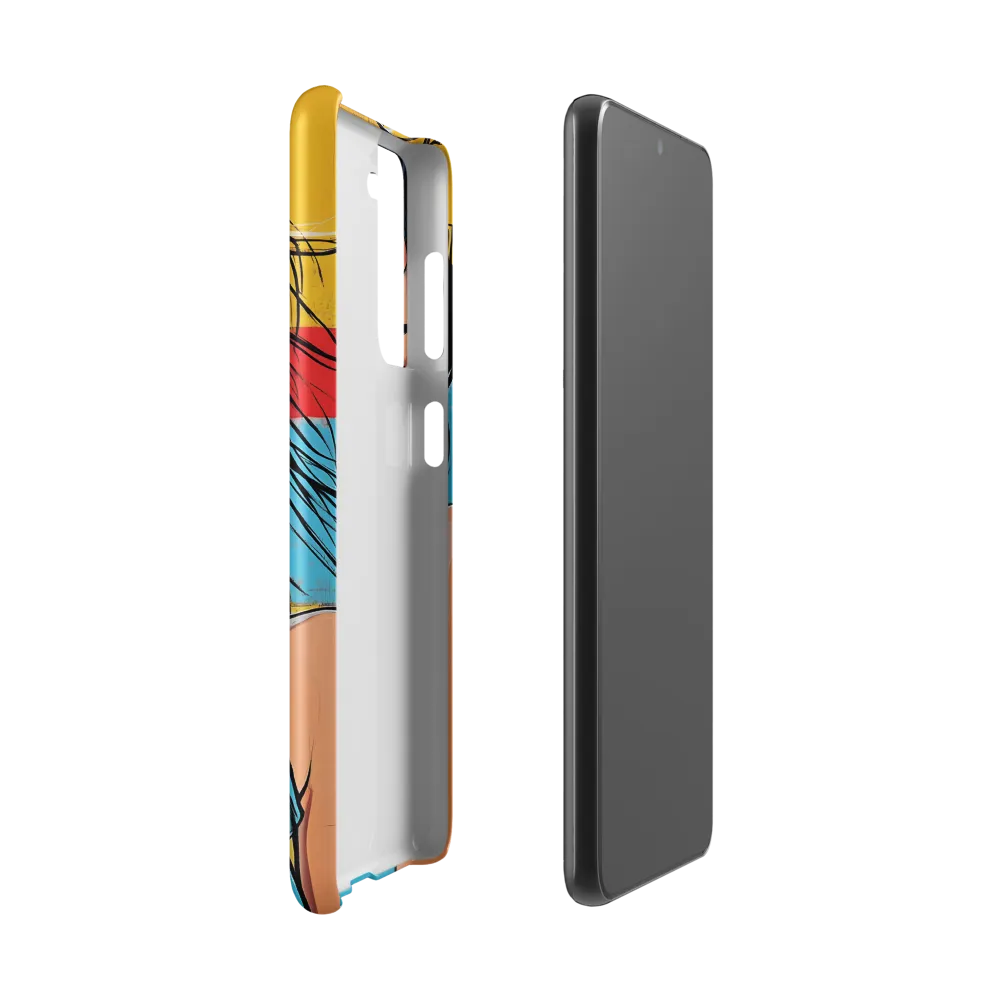 Vibrant Portrait of Modern Youth | Phone Case |  S21 | Snap Case | Matte