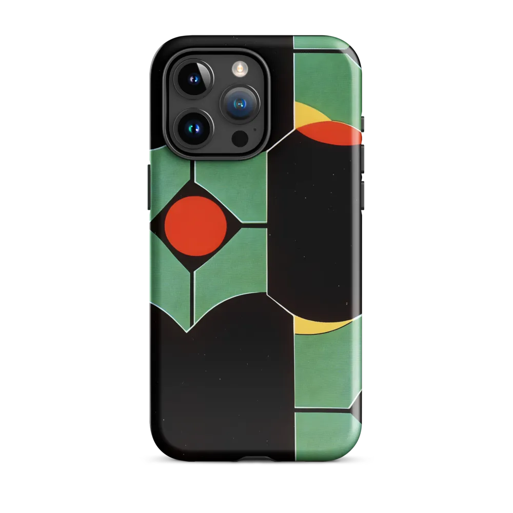 Dynamic Geometric Harmony | Phone Case |  15 Pro Max | Tough Case | Glossy